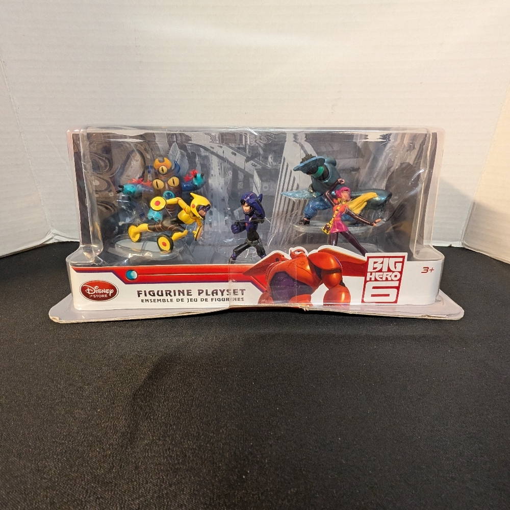 New DISNEY STORE BIG HERO 6 NIB Figurine Playset Lot 5 Action Figures